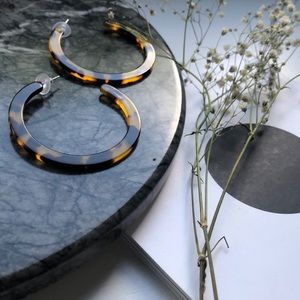 Jewelry - Resin Hoop Earrings Jewelry - Resin Hoop Earrings